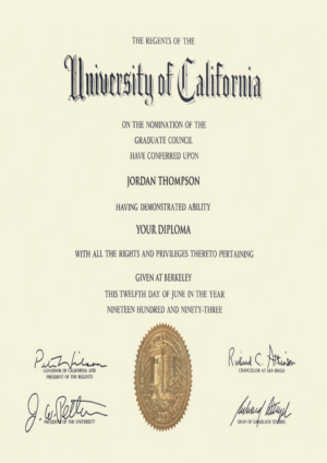 Buy Transcript Certificate from The University of California, Berkeley