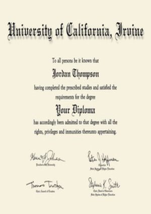 Buy Transcript Certificate from The University of California, Irvine