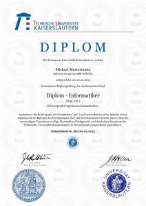 Buy diploma Technical University of Kaiserslautern