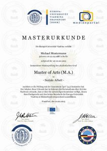 buy Master degree from European University Viadrina